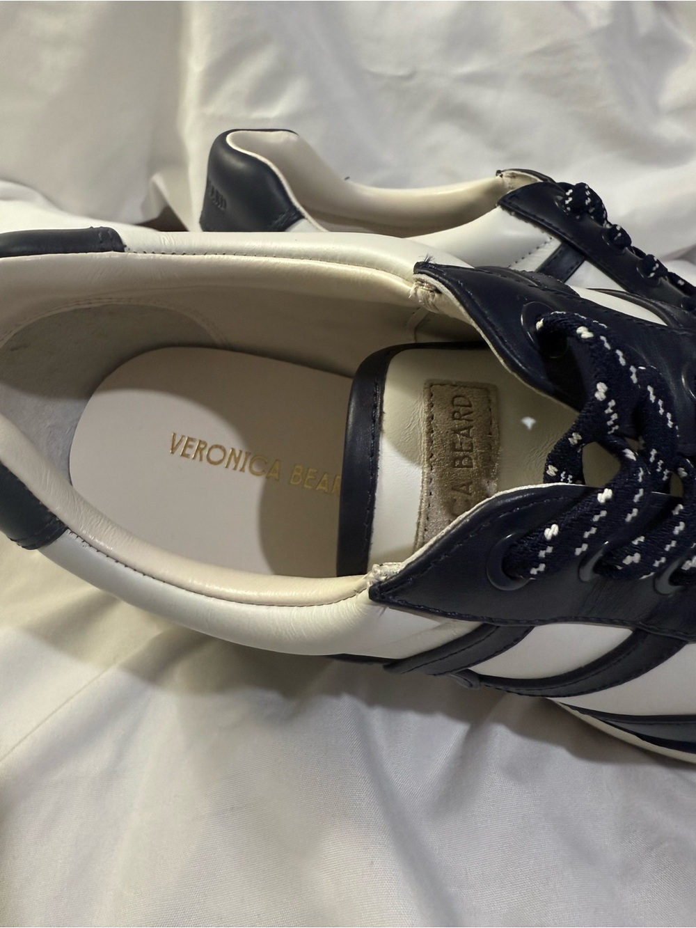 Veronica Beard Valentina Sneaker W/Size 8.5 
Color: Navy Multi - Picture 6 of 10